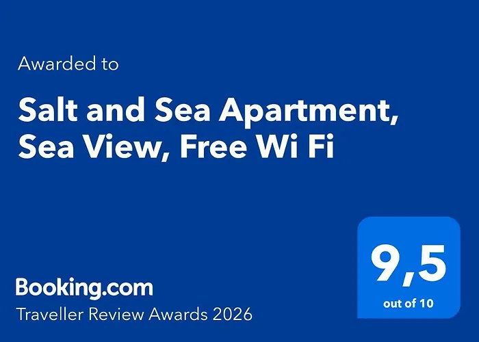 Salt And Sea Apartment, Sea View, Free Wi Fi *